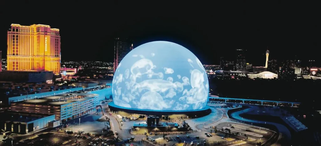 The Sphere: innovación visual y sonora en Las Vegas